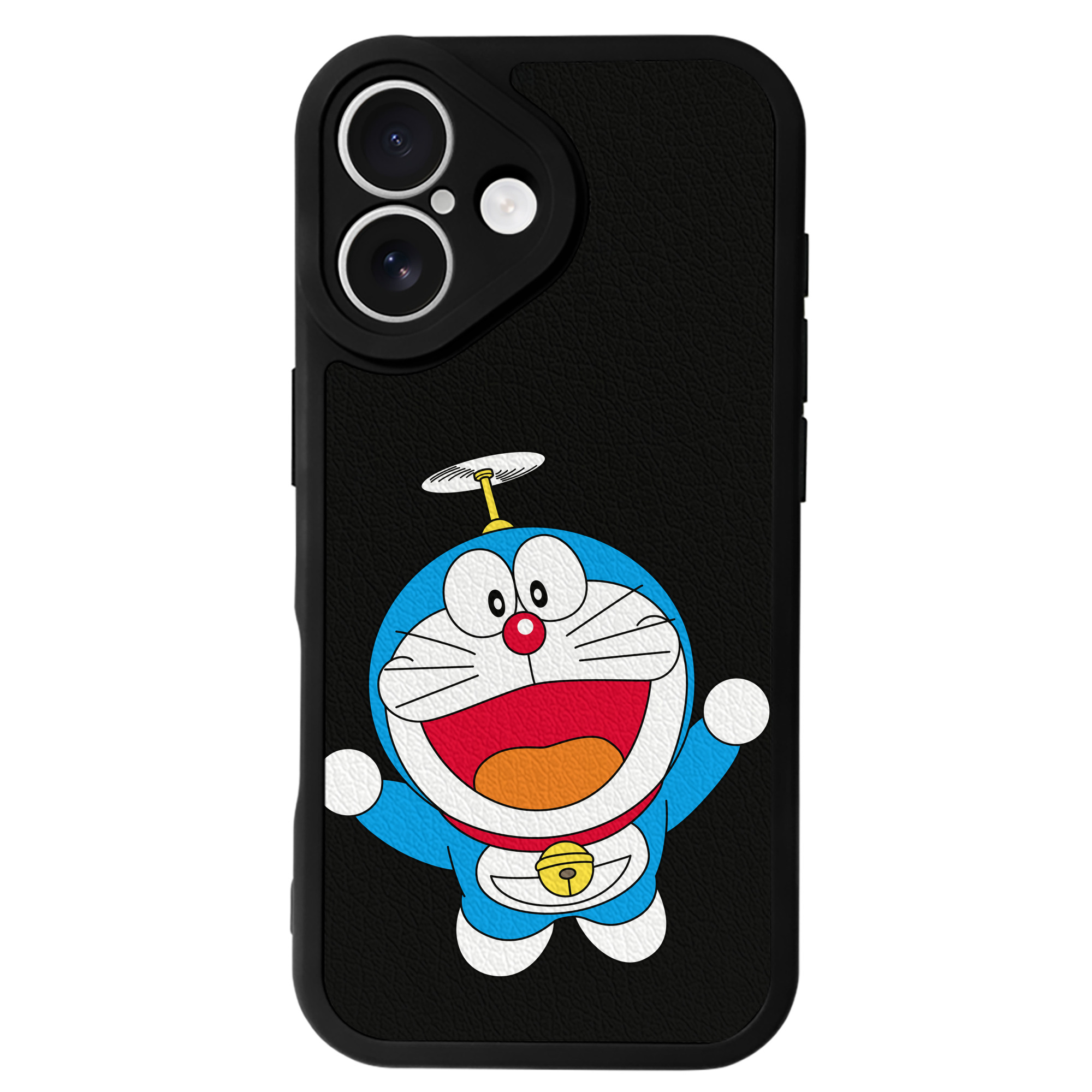 （画像用） ドラえもん Doraemon 【iPhone 16シリーズ対応】シリコンスマホケース（レザー調） 材質：シリコン